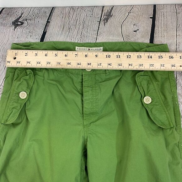 Tommy Hilfiger Y2K Vintage Green Embroidered Pants size 10 - Picture 14 of 16